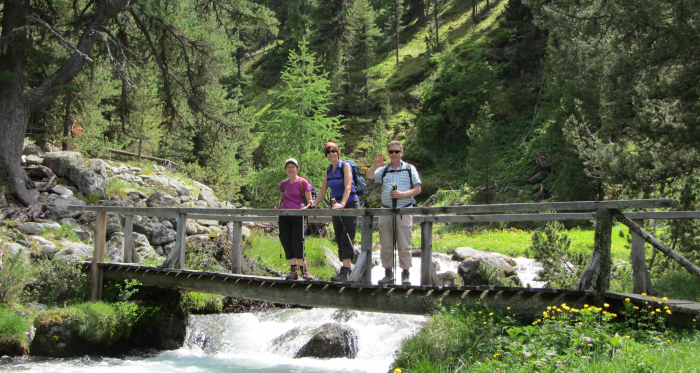 Auf der Senda da Mulin, Brücke über die Clemgia