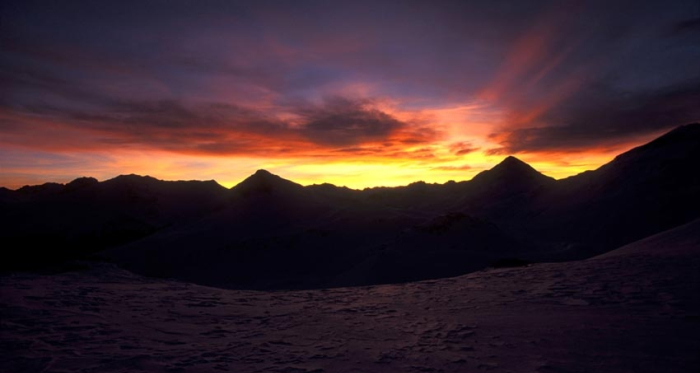 Sonnenaufgang Rötelspitz