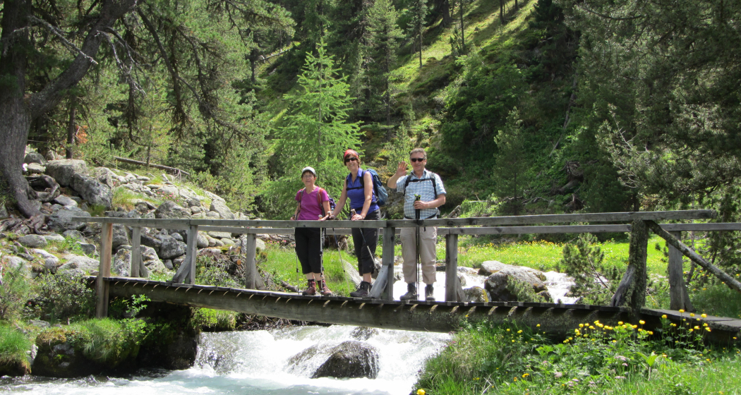 Auf der Senda da Mulin, Brücke über die Clemgia Auf der Senda da Mulin, Brücke über die Clemgia