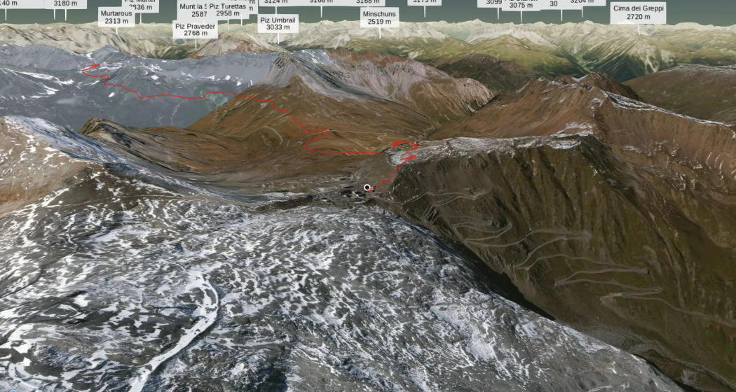 Radtour in Sondrio: Piz da las trais Linguas - Umbrail - Val Mora - Tschierv