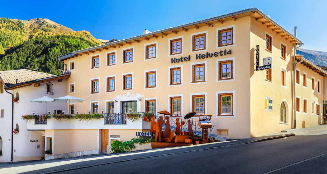 Eingang Hotel Helvetia Eingang Hotel Helvetia