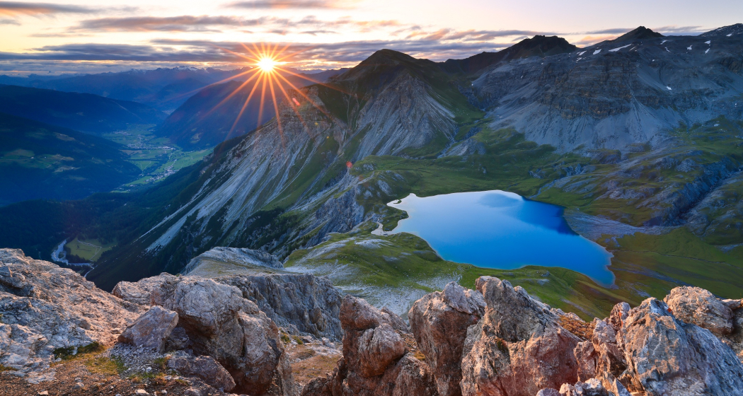 Lai da Rims mit Blick ins Val Müstair