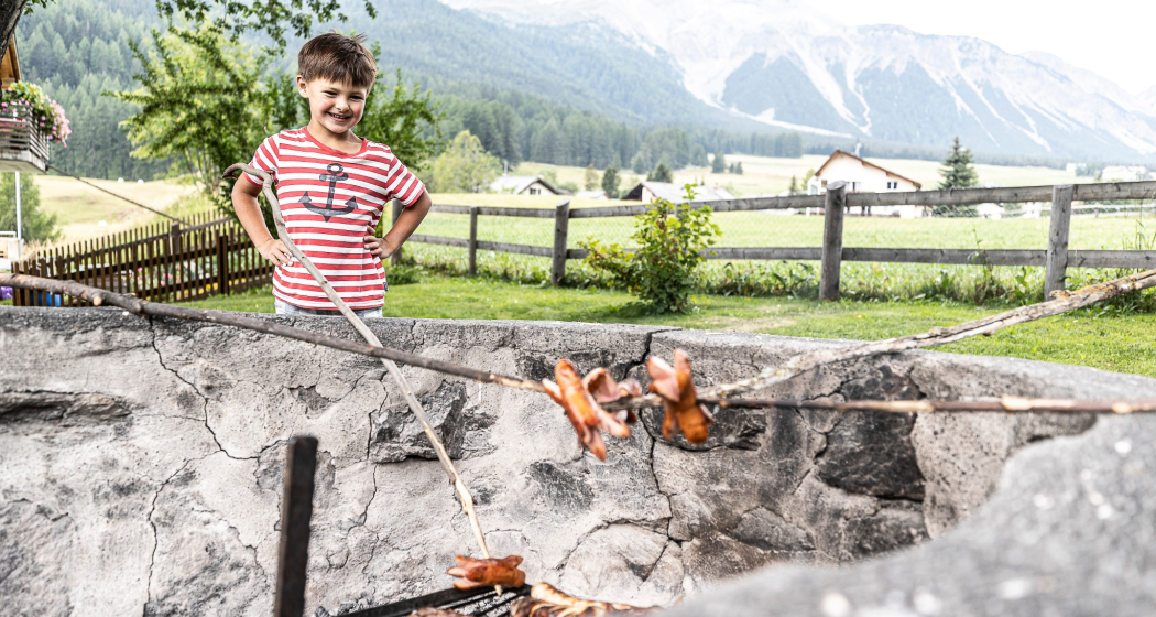 Feuerstelle im Val Müstair Feuerstelle im Val Müstair