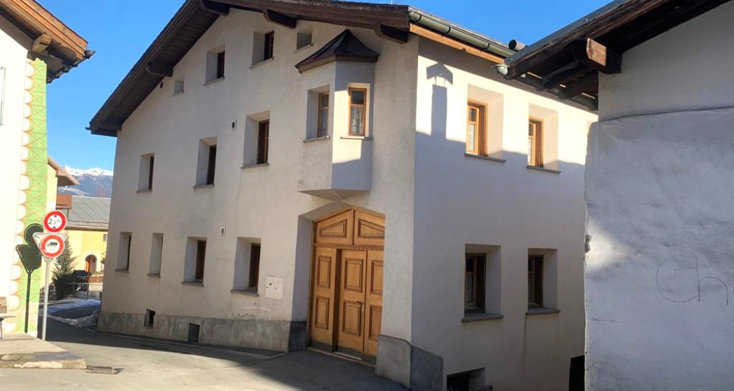 Unser Haus von der Dorfansicht an der Via Imperiala 2, in 7537 Müstair