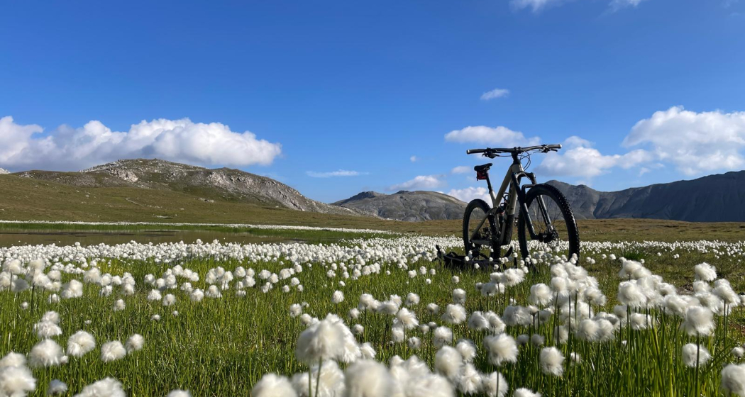 Biken beim Lai da Rims Biken beim Lai da Rims