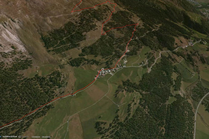 Mountain route in Graubünden: Lü - Piz Terza - Pass Costainas - Lü