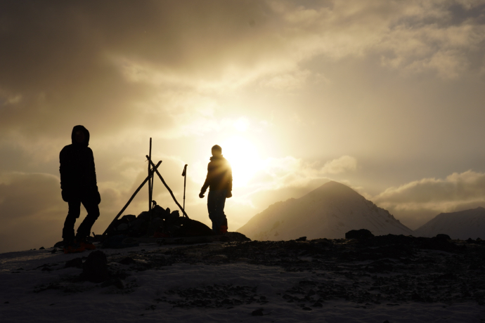 Morgenstimmung auf dem Gipfel