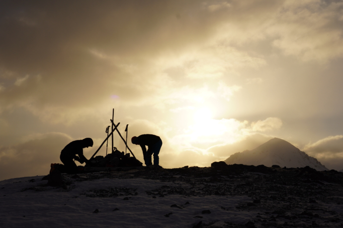 Morgenstimmung auf dem Gipfel