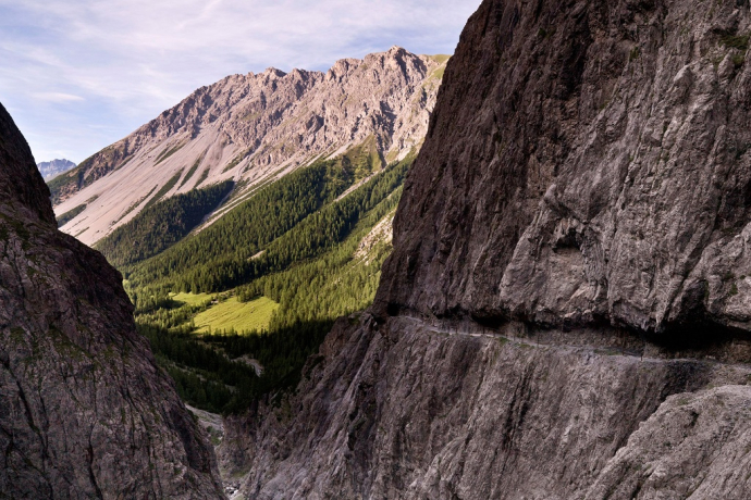 Uina-Bernina Bike-Tour. Etappe 1, Scuol - Sta. Maria