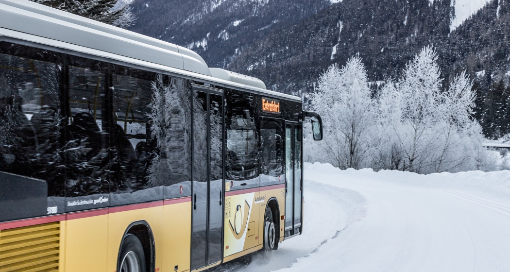 Postauto im Winter Postauto im Winter