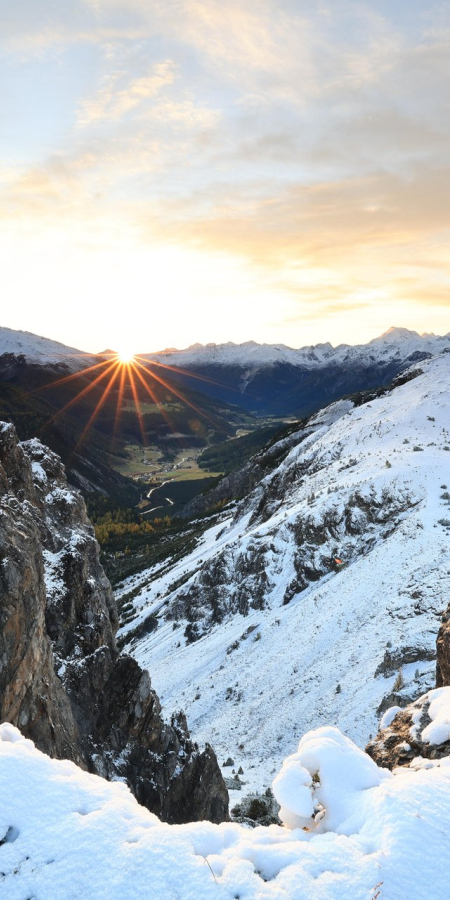 Val Müstair Winter Schnee Nachhaltigkeit 