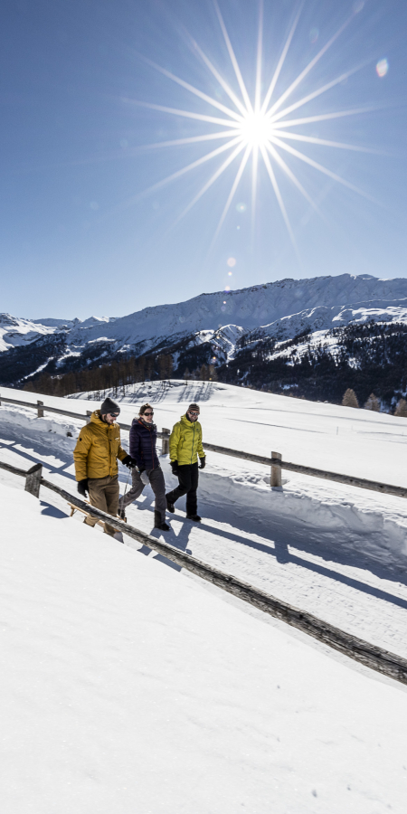 Winterwandern in Lü Winterwandern in Lü