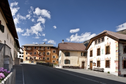 Das Dorf Fuldera im Val Müstair Das Dorf Fuldera im Val Müstair
