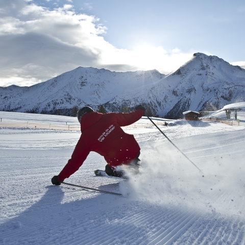 Skilehrer im Einsatz
