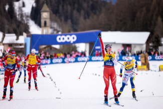 Nadine Fähndrich gewinnt das Sprint-Rennen