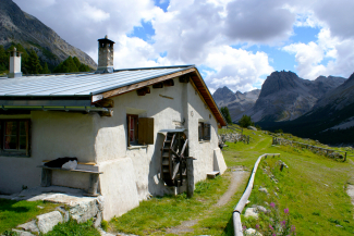 Alp Sprella im Val Müstair.