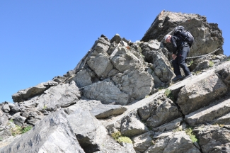 Die Tour über den Monte Scorluzzo verlangt Trittsicherheit Die Tour über den Monte Scorluzzo verlangt Trittsicherheit