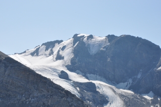 Der Monte Cristallo, der vor 100 Jahren komplett mit Eis bedeckt war Der Monte Cristallo, der vor 100 Jahren komplett mit Eis bedeckt war