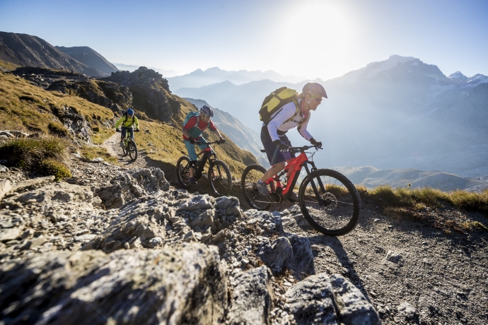 Vielfältige Bike-Trails im Val Müstair (Foto: © Markus Gerber) Vielfältige Bike-Trails im Val Müstair