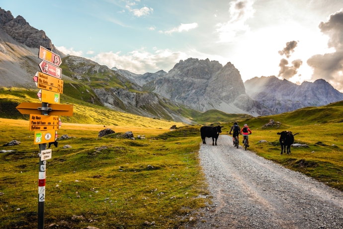 Biken im Val Mora