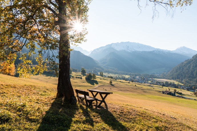Sonnenuntergang über dem Val Müstair Sonnenuntergang über dem Val Müstair