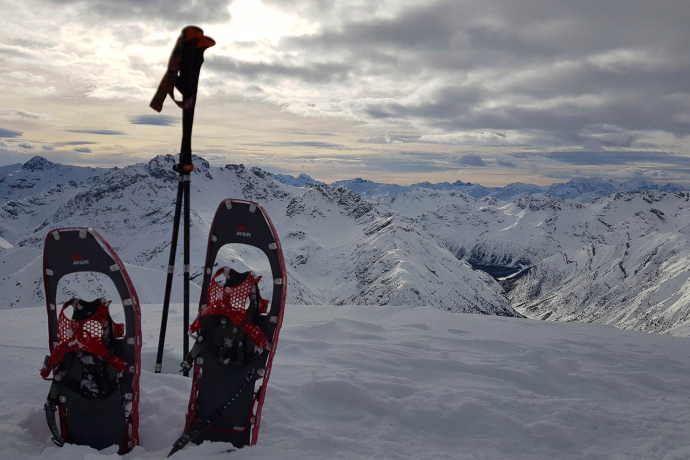 Winterwandern mit Chantal Lörtscher im Val Müstair Winterwandern mit Chantal Lörtscher im Val Müstair