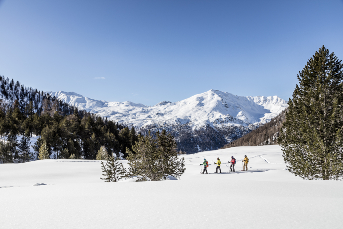 Schneeschuhwandern im Val Müstair