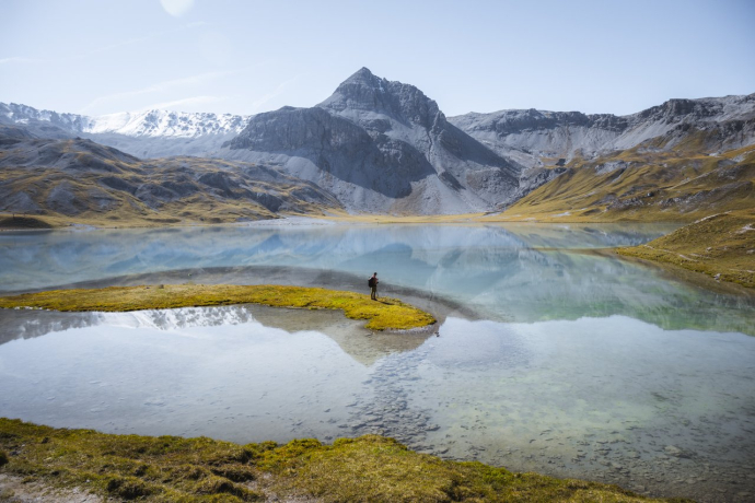 Piz dal lai, Wandern
