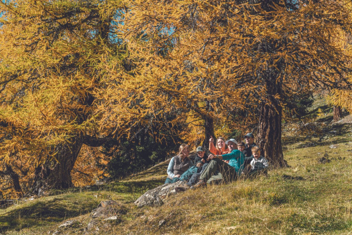 Herbst Familienpicknick