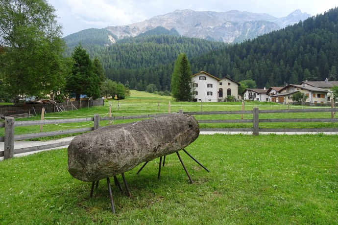 Erika Inger, Walking Stone 2010, Museum Chasa Jaura, Foto: E. Inger Erika Inger, Walking Stone 2010, Museum Chasa Jaura, Foto: E. Inger