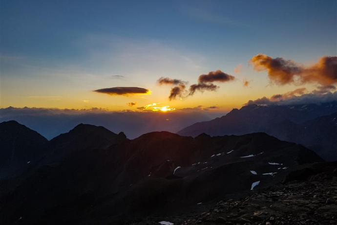 Sonnenaufgang Rötelspitze