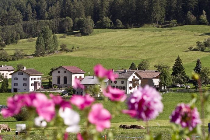 Dorf Valchava im Val Müstair Dorf Valchava im Val Müstair