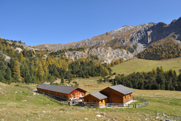 Das Restaurant La Posa - Alp Champatsch liegt oberhalb von Lü.