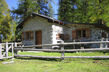 Hirtenhütte Val Vau im Val Müstair