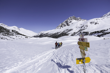 Schneeschuhwandern Pass Costainas