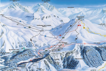 Pistenplan Skigebiet Minschuns